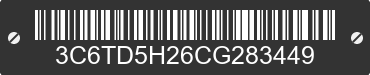 2012 DODGE Ram 3C6TD5H26CG283449 VIN decoded