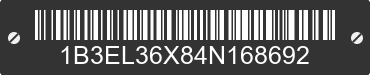 2004 DODGE Stratus 1B3EL36X84N168692 VIN decoded
