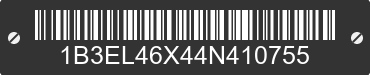 2004 DODGE Stratus 1B3EL46X44N410755 VIN decoded