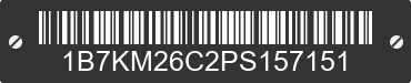 1993 DODGE W-Series 1B7KM26C2PS157151 VIN decoded