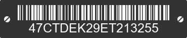 2014 DUTCHMEN MANUFACTURING Dutchmen Manufacturing 47CTDEK29ET213255 VIN decoded
