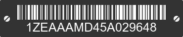 2005 EZL MODEL EZL80/EZL*80 1ZEAAAMD45A029648 VIN decoded