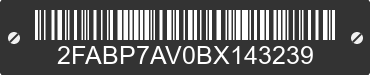 2011 FORD Crown Victoria 2FABP7AV0BX143239 VIN decoded