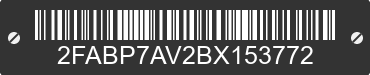 2011 FORD Crown Victoria 2FABP7AV2BX153772 VIN decoded
