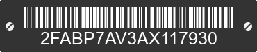 2010 FORD Crown Victoria 2FABP7AV3AX117930 VIN decoded
