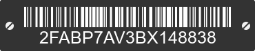 2011 FORD Crown Victoria 2FABP7AV3BX148838 VIN decoded
