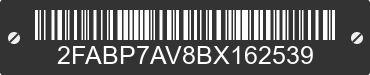 2011 FORD Crown Victoria 2FABP7AV8BX162539 VIN decoded