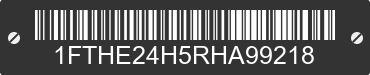 1994 FORD E-250 1FTHE24H5RHA99218 VIN decoded
