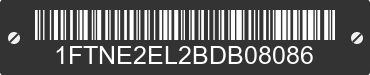 2011 FORD E-250 1FTNE2EL2BDB08086 VIN decoded
