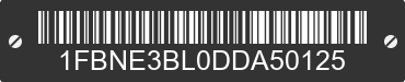 2013 FORD E-350 1FBNE3BL0DDA50125 VIN decoded