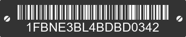 2011 FORD E-350 1FBNE3BL4BDBD0342 VIN decoded