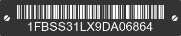 2009 FORD E-350 1FBSS31LX9DA06864 VIN decoded