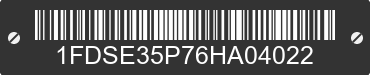 2006 FORD E-350 1FDSE35P76HA04022 VIN decoded