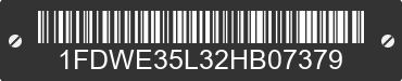 2002 FORD E-350 1FDWE35L32HB07379 VIN decoded