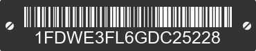 2016 FORD E-350 1FDWE3FL6GDC25228 VIN decoded