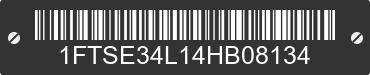 2004 FORD E-350 1FTSE34L14HB08134 VIN decoded