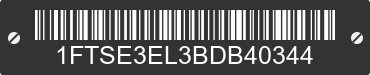 2011 FORD E-350 1FTSE3EL3BDB40344 VIN decoded