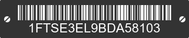 2011 FORD E-350 1FTSE3EL9BDA58103 VIN decoded