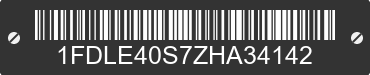 0 FORD E-450 1FDLE40S7ZHA34142 VIN decoded