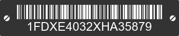 1999 FORD E-450 1FDXE4032XHA35879 VIN decoded