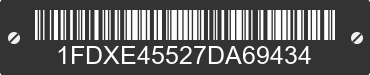 2007 FORD E-450 1FDXE45527DA69434 VIN decoded