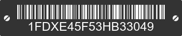 2003 FORD E-450 1FDXE45F53HB33049 VIN decoded