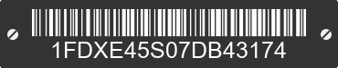 2007 FORD E-450 1FDXE45S07DB43174 VIN decoded