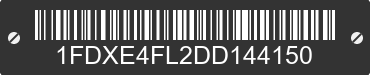 2013 FORD E-450 1FDXE4FL2DD144150 VIN decoded