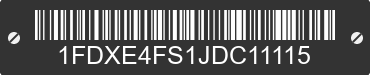 2018 FORD E-450 1FDXE4FS1JDC11115 VIN decoded