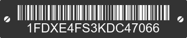 2019 FORD E-450 1FDXE4FS3KDC47066 VIN decoded