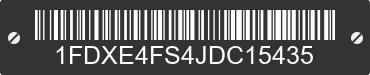 2018 FORD E-450 1FDXE4FS4JDC15435 VIN decoded