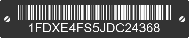 2018 FORD E-450 1FDXE4FS5JDC24368 VIN decoded