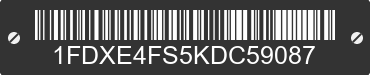 2019 FORD E-450 1FDXE4FS5KDC59087 VIN decoded