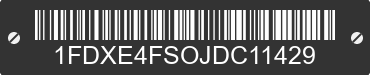 2018 FORD E-450 1FDXE4FSOJDC11429 VIN decoded