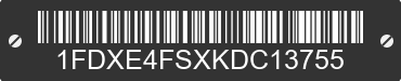 2019 FORD E-450 1FDXE4FSXKDC13755 VIN decoded