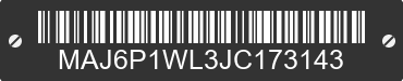 2018 FORD Ecosport MAJ6P1WL3JC173143 VIN decoded