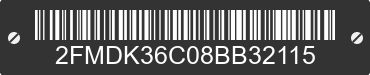 2008 FORD Edge 2FMDK36C08BB32115 VIN decoded