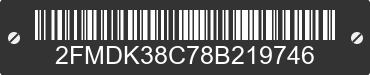 2008 FORD Edge 2FMDK38C78B219746 VIN decoded
