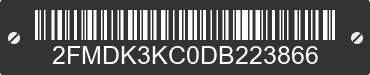 2013 FORD Edge 2FMDK3KC0DB223866 VIN decoded