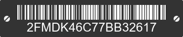2007 FORD Edge 2FMDK46C77BB32617 VIN decoded