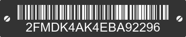 2014 FORD Edge 2FMDK4AK4EBA92296 VIN decoded