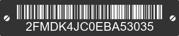 2014 FORD Edge 2FMDK4JC0EBA53035 VIN decoded
