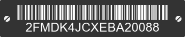 2014 FORD Edge 2FMDK4JCXEBA20088 VIN decoded