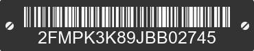 2018 FORD Edge 2FMPK3K89JBB02745 VIN decoded