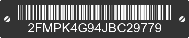2018 FORD Edge 2FMPK4G94JBC29779 VIN decoded