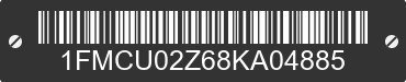 2008 FORD Escape 1FMCU02Z68KA04885 VIN decoded