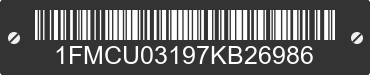 2007 FORD Escape 1FMCU03197KB26986 VIN decoded