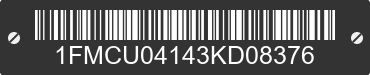 2003 FORD Escape 1FMCU04143KD08376 VIN decoded