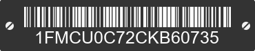 2012 FORD Escape 1FMCU0C72CKB60735 VIN decoded