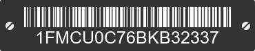 2011 FORD Escape 1FMCU0C76BKB32337 VIN decoded